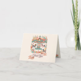 Carousel Horse Birthday Vielen Dank Dankeskarte