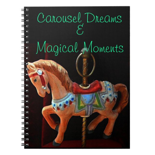 Carousel Horse Dreams and Magical Moments Notizblock (Vorderseite)