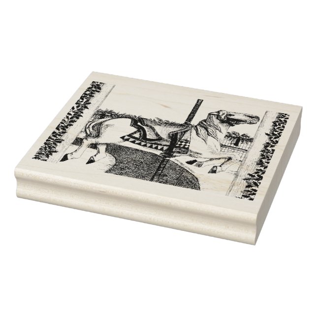 Carousel Horse Gummistempel (Stempel)