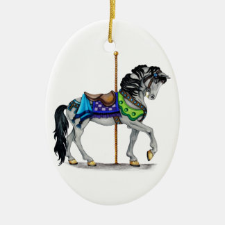 Carousel Horse Keramik Ornament
