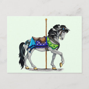 Carousel Horse Postkarte
