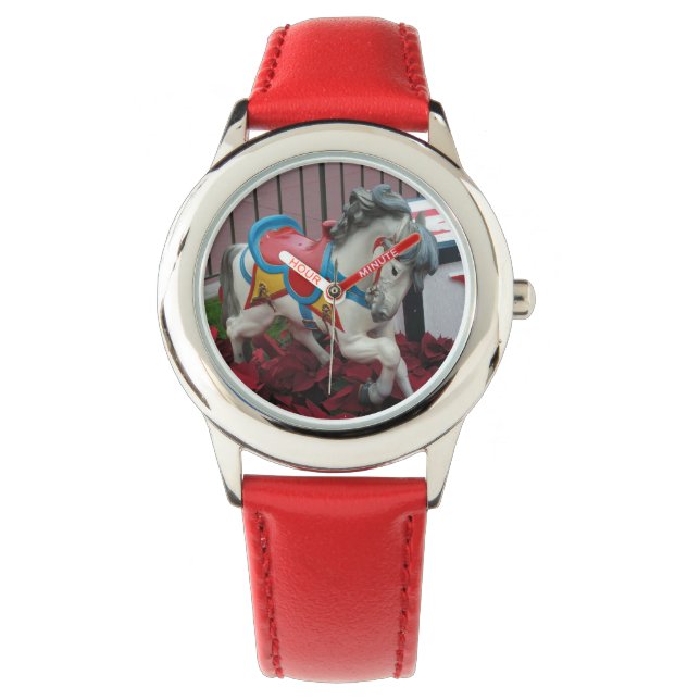 Carousel Horse Watch Armbanduhr (Vorderseite)