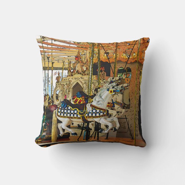 Carousel Magic - Merry-go-Round Kissen (Vorderseite)
