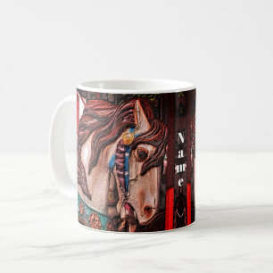Carousel Pferdestift Personalisierte Kunst Kaffeetasse