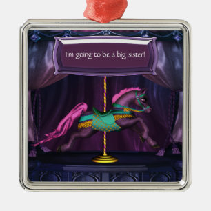 Carousel Pony Big Sister Keepake Ornamnet Ornament Aus Metall