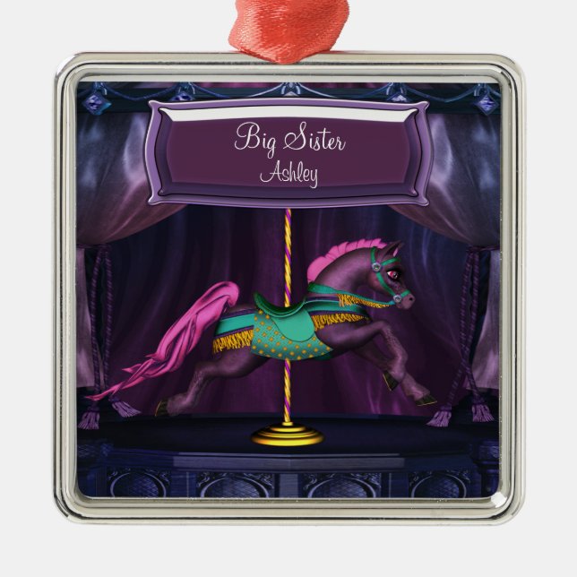 Carousel Pony Big Sister Weihnachtsschmuck (Vorne)