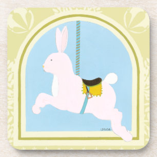 Carousel Rabbit von June Erica Vess Getränkeuntersetzer