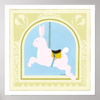 Carousel Rabbit von June Erica Vess