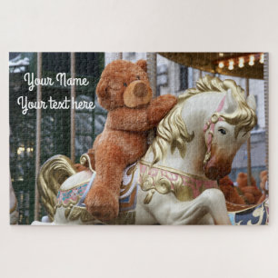 Carousel with Teddy Bear