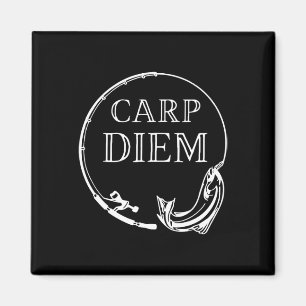 Carp Diem Seize der Carp Funny Fishing Carem Diem Magnet