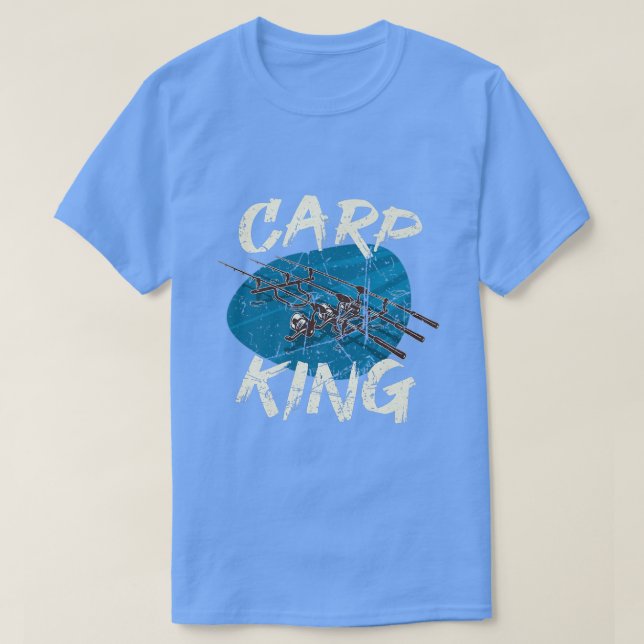 Carp King Rod Pod on Water for FishermanCarp Fishi T-Shirt (Design vorne)