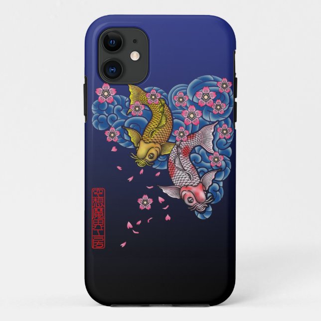 Carp sakura Case-Mate iPhone hülle (Rückseite)