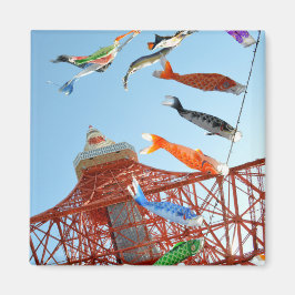 Carp Streamers (Koinobori) im Tokyo Tower Magnet