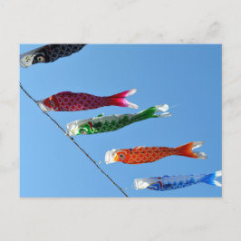 Carp Streamers (koinobori): Japan Postkarte