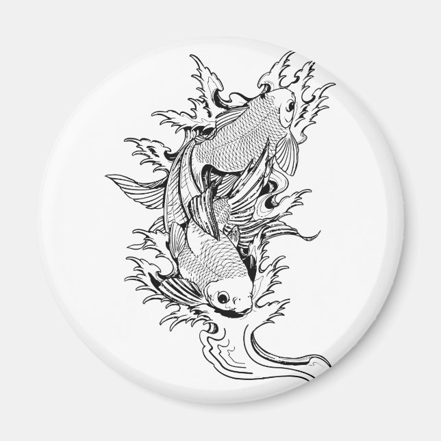 Carpa Koi Magnet (Vorne)