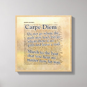 Carpe Diem and more - Leinwand Art Print