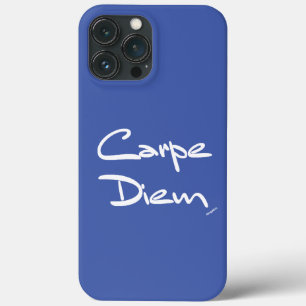 CARPE DIEM Black White Typographie Cool coque ipho