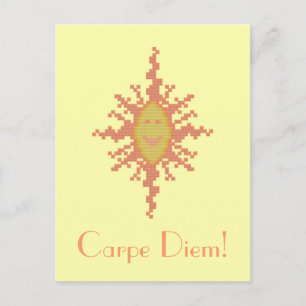 Carpe Diem ! Carte postale Sunburst