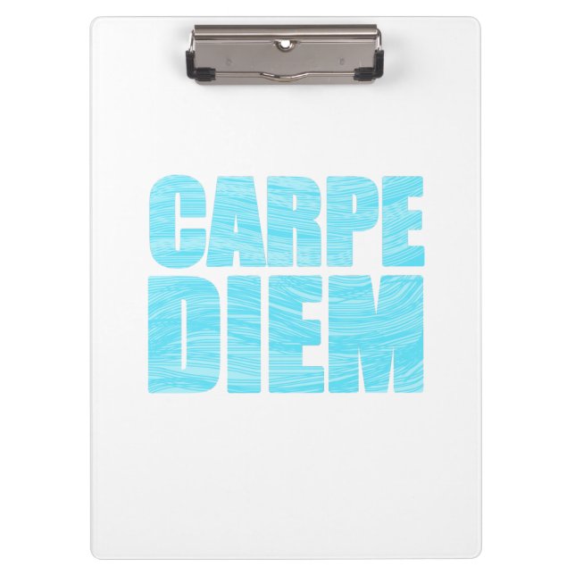 Carpe Diem Clipboard Klemmbrett (Vorderseite)