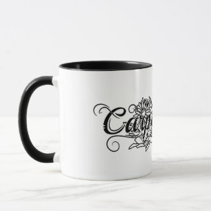 Carpe Diem Floral Garden Tasse