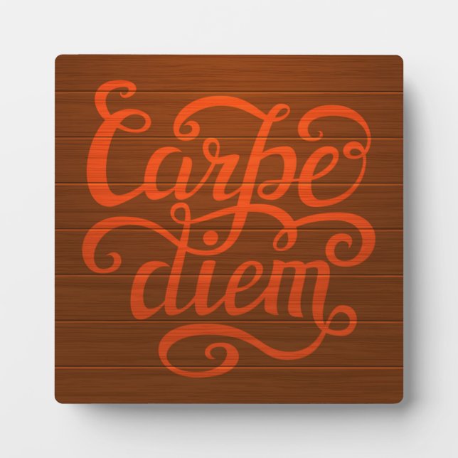 Carpe Diem' Fotoplatte (Vorderseite)