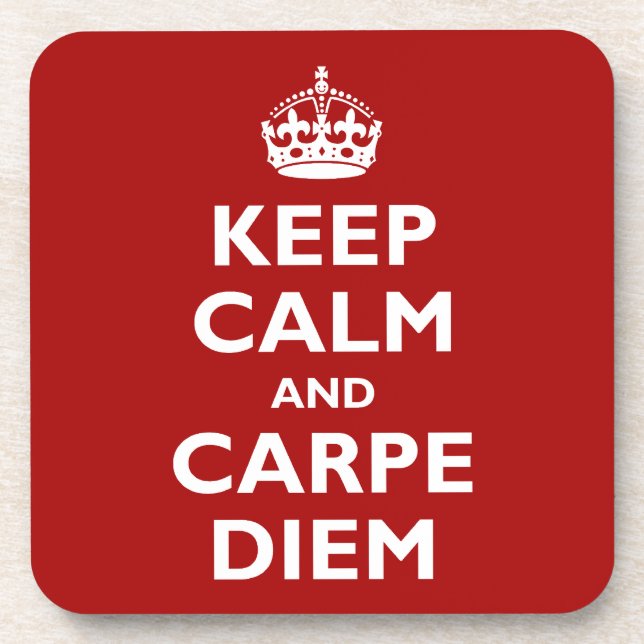 Carpe Diem! Getränkeuntersetzer (Vorderseite)