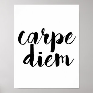 Carpe Diem Inspiration Zitat Poster
