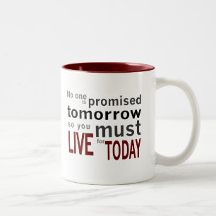 Carpe Diem Kaffee-Tasse Zweifarbige Tasse