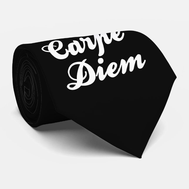 Carpe Diem Krawatte (Gerollt)