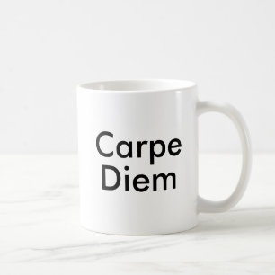 Carpe Diem lateinisches Zitat Kaffeetasse