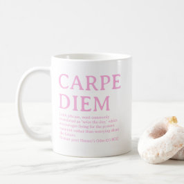Carpe Diem lateinisches Zitat Kaffeetasse