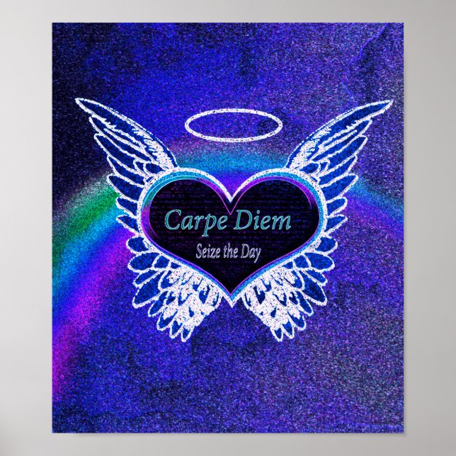 Carpe Diem Latin Quote Poster (Vorne)