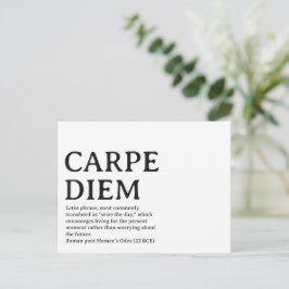 Carpe Diem latin quote Postkarte