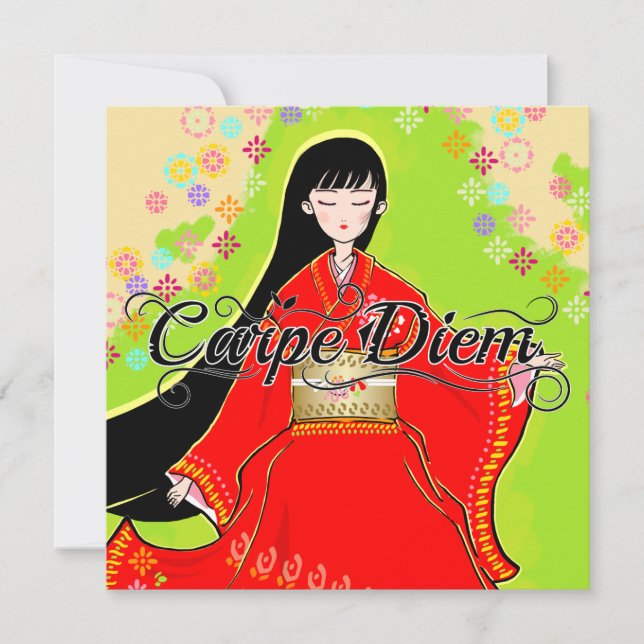 Carpe Diem Maiko Karte (Vorderseite)
