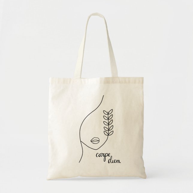 Carpe Diem Minimalistische Tasche (Vorne)