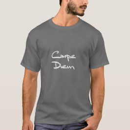 CARPE DIEM Moderner Cooler Text T-Shirt