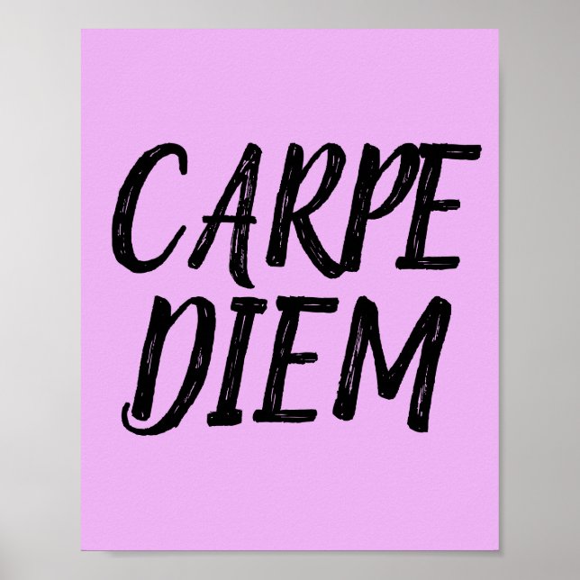 CARPE DIEM Motivierend Poster (Vorne)