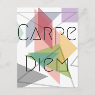 Carpe Diem Postcard Postkarte