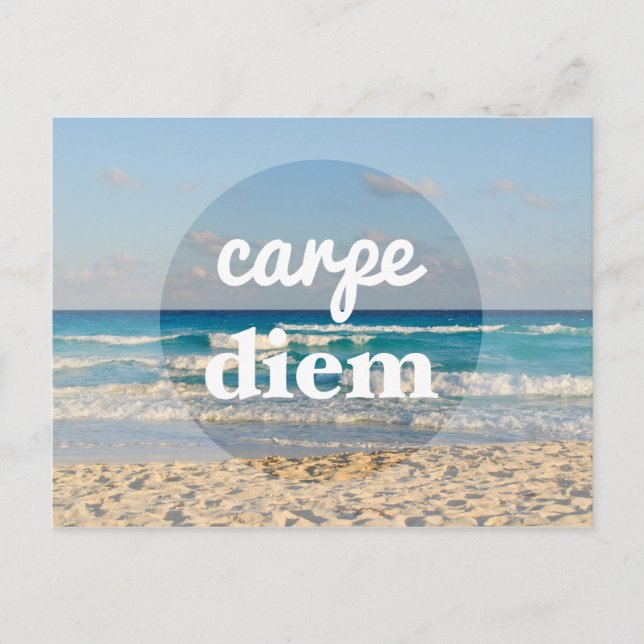 Carpe Diem Postcard Postkarte (Vorderseite)
