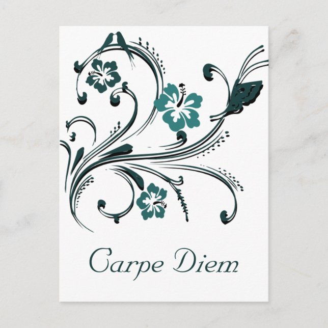 Carpe Diem Postcard Postkarte (Vorderseite)