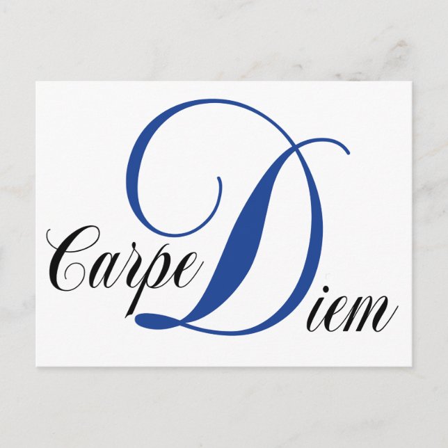 Carpe Diem Postkarte (Vorderseite)