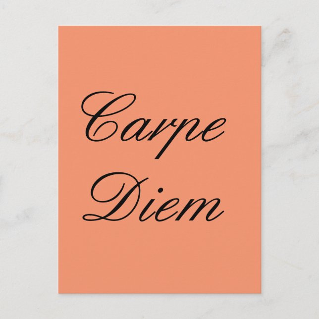 Carpe Diem Postkarte (Vorderseite)