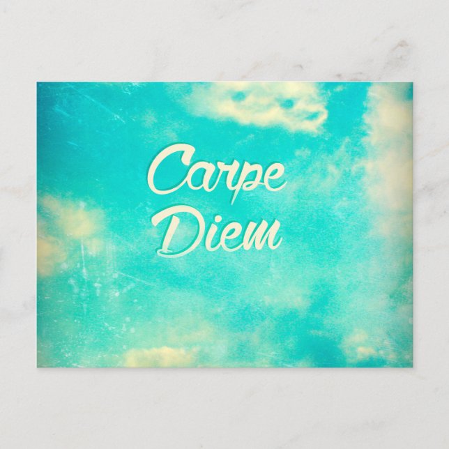 Carpe Diem Postkarte (Vorderseite)