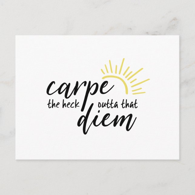 Carpe Diem Postkarte (Vorderseite)