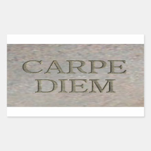 Carpe Diem Rectangle de pierre stickers