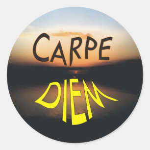 CARPE DIEM RUNDER AUFKLEBER