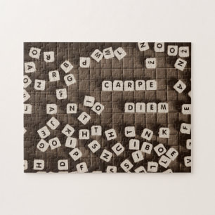 Carpe Diem Scrambled Letter Tiles