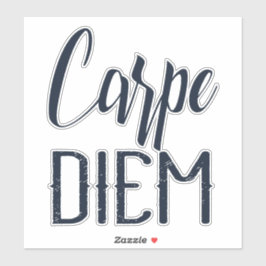 Carpe Diem Seize der Tag schwarz Typ Aufkleber