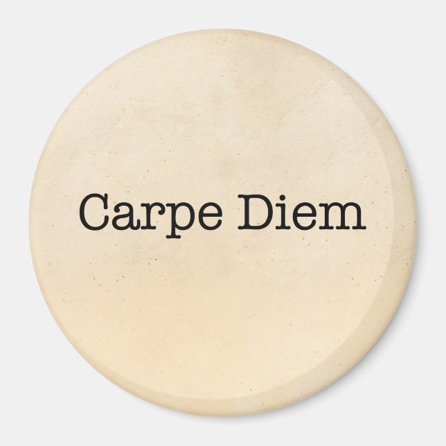 Carpe Diem Seize the Day Quote - Quotes Magnet (Vorne)