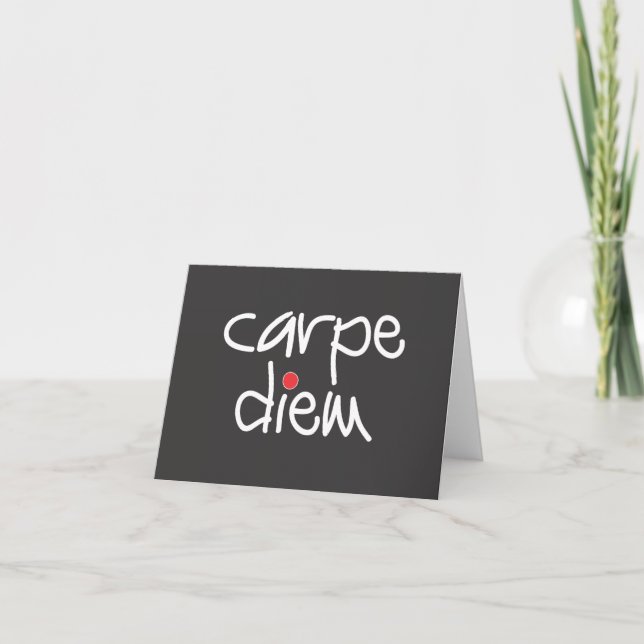 Carpe Diem - Sieze die Tagesnotierkarte Karte (Vorderseite)